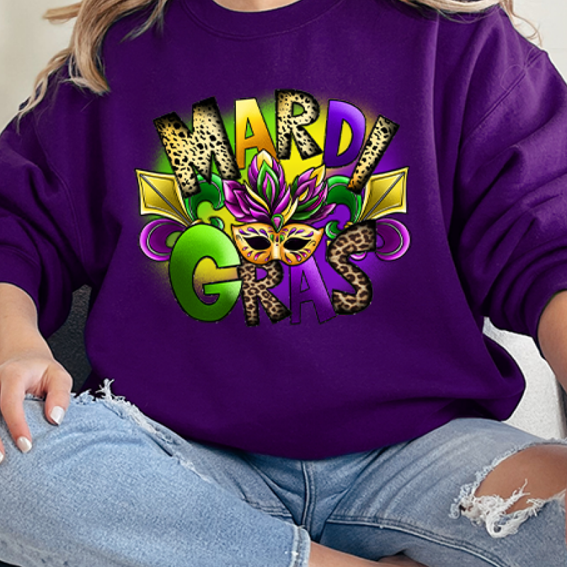 Mardi Gras Mask Shirt Sweatshirt, Mardi Gras Sweatshirt, Louisiana Mardi Gras Hoodie, Festival Sweatshirt, Mardi Gras Outfit,