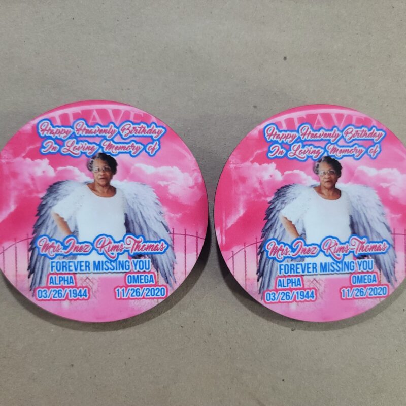 Alternative view of Printed Sublimation Buttons