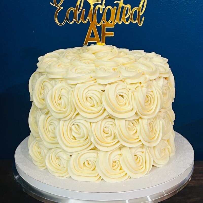 Educated AF Cake Topper