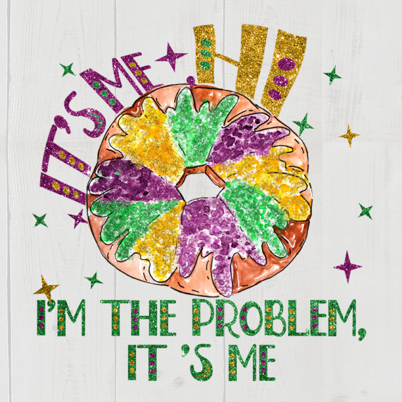 King Cake DTF Transfer