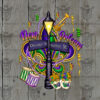 Burbon Mardi Gras DTF Transfer