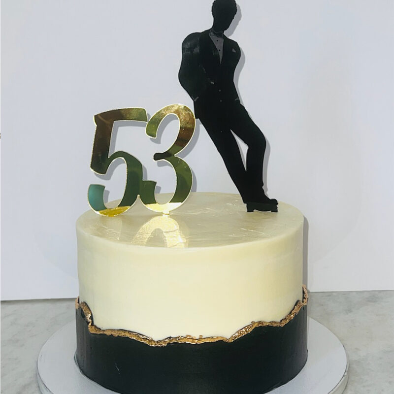 Man Age Cake Topper