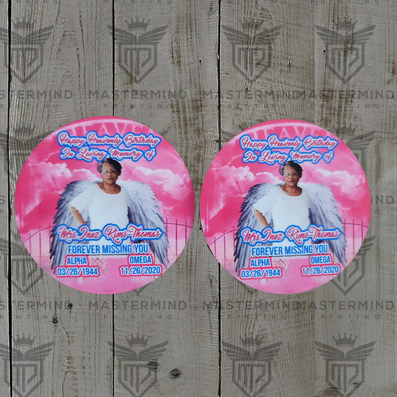 Printed Sublimation Buttons