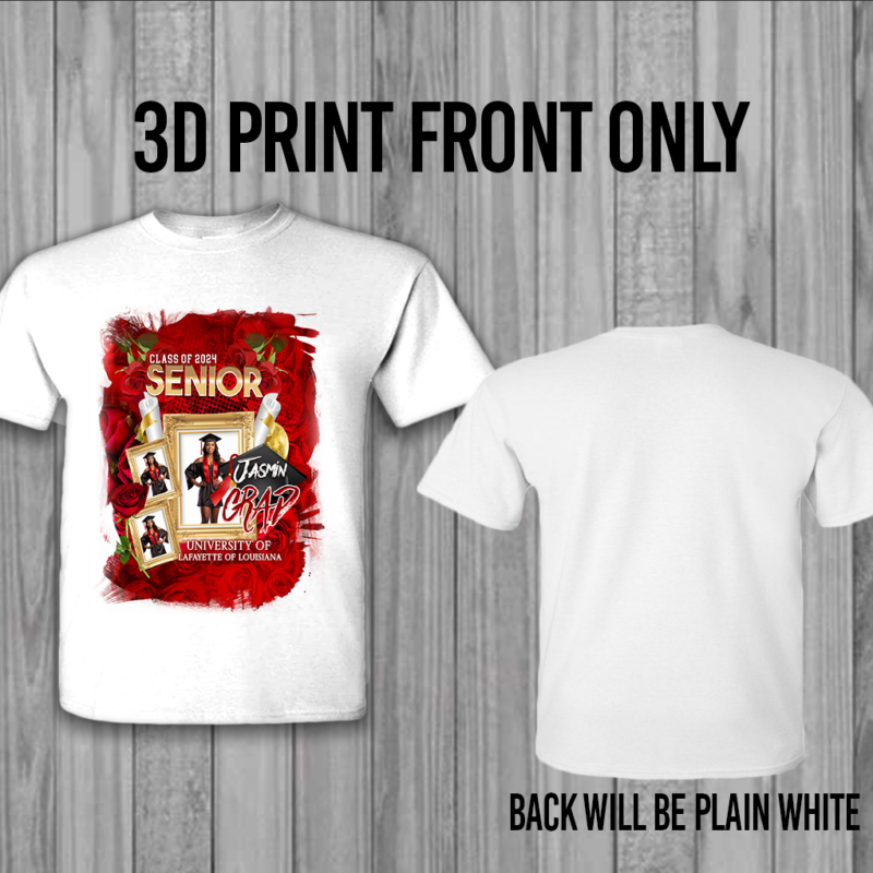 Alternative view of Graduation Rose 3D Shirt