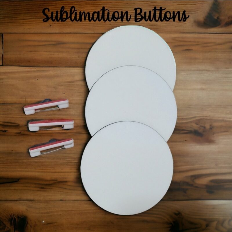 Sublimation blank buttons