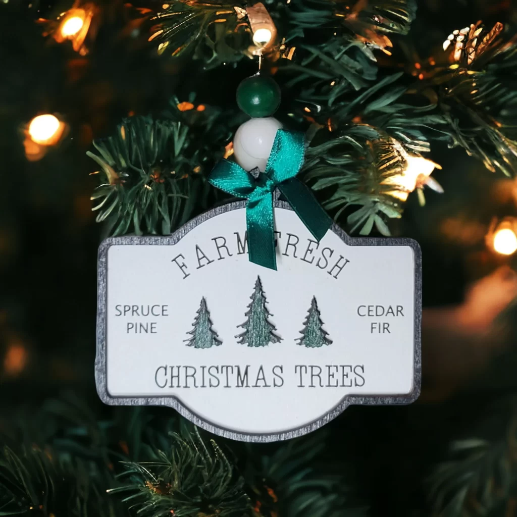 Christmas is Heaven - Raw Cedar Ornament Christmas is Heaven - Raw Cedar Ornament