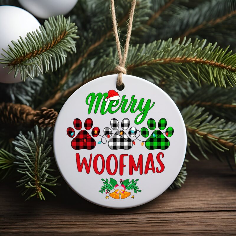 Pet Ornament, Custom Pet Ornament, Pet Paw Ornament, Personalized Pet Ornament, Dog Ornament, Custom Dog Christmas Ornament, Photo Ornament