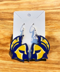 Spartan Mascot Earrings