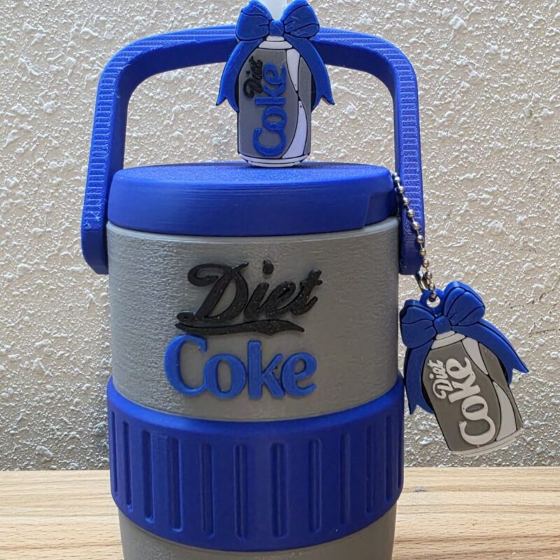 Personalized Drink Cooler with Accessories Blue