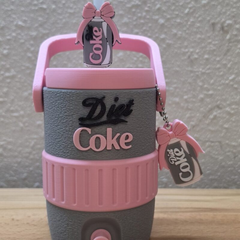 Personalized Drink Cooler with Accessories Pink