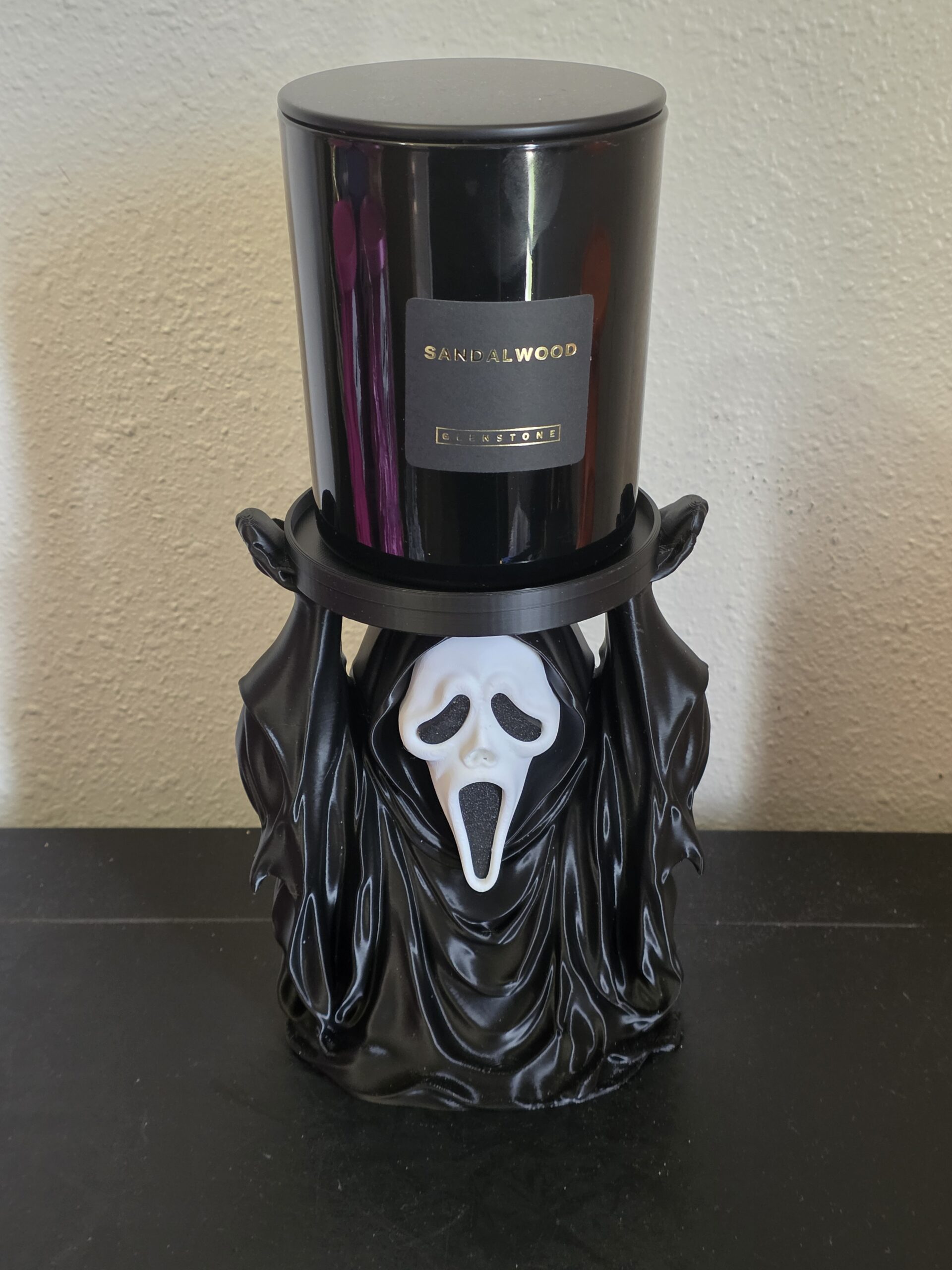 Ghost Face Candle Holder | Halloween Candle Decor | Spooky Home Decor - Image 5