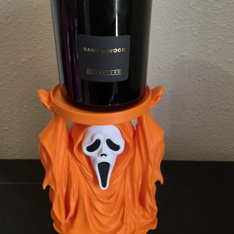 Alternative view of Ghost Face Candle Holder | Halloween Candle Decor | Spooky Home Decor