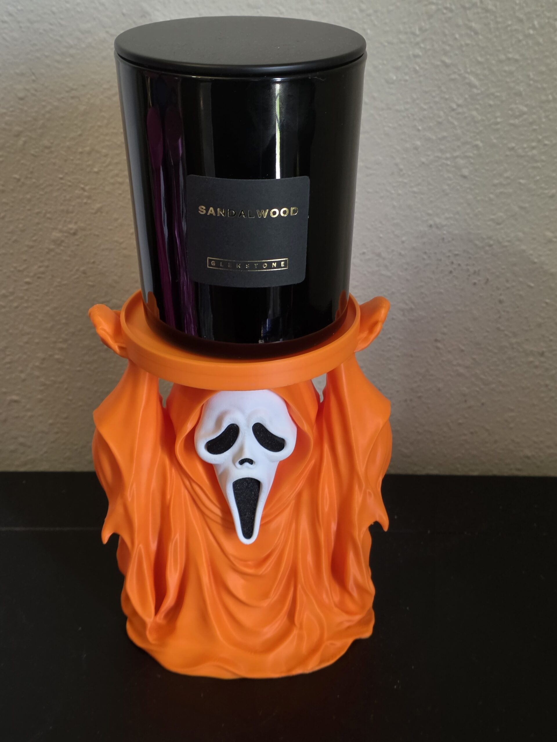 Ghost Face Candle Holder | Halloween Candle Decor | Spooky Home Decor - Image 2
