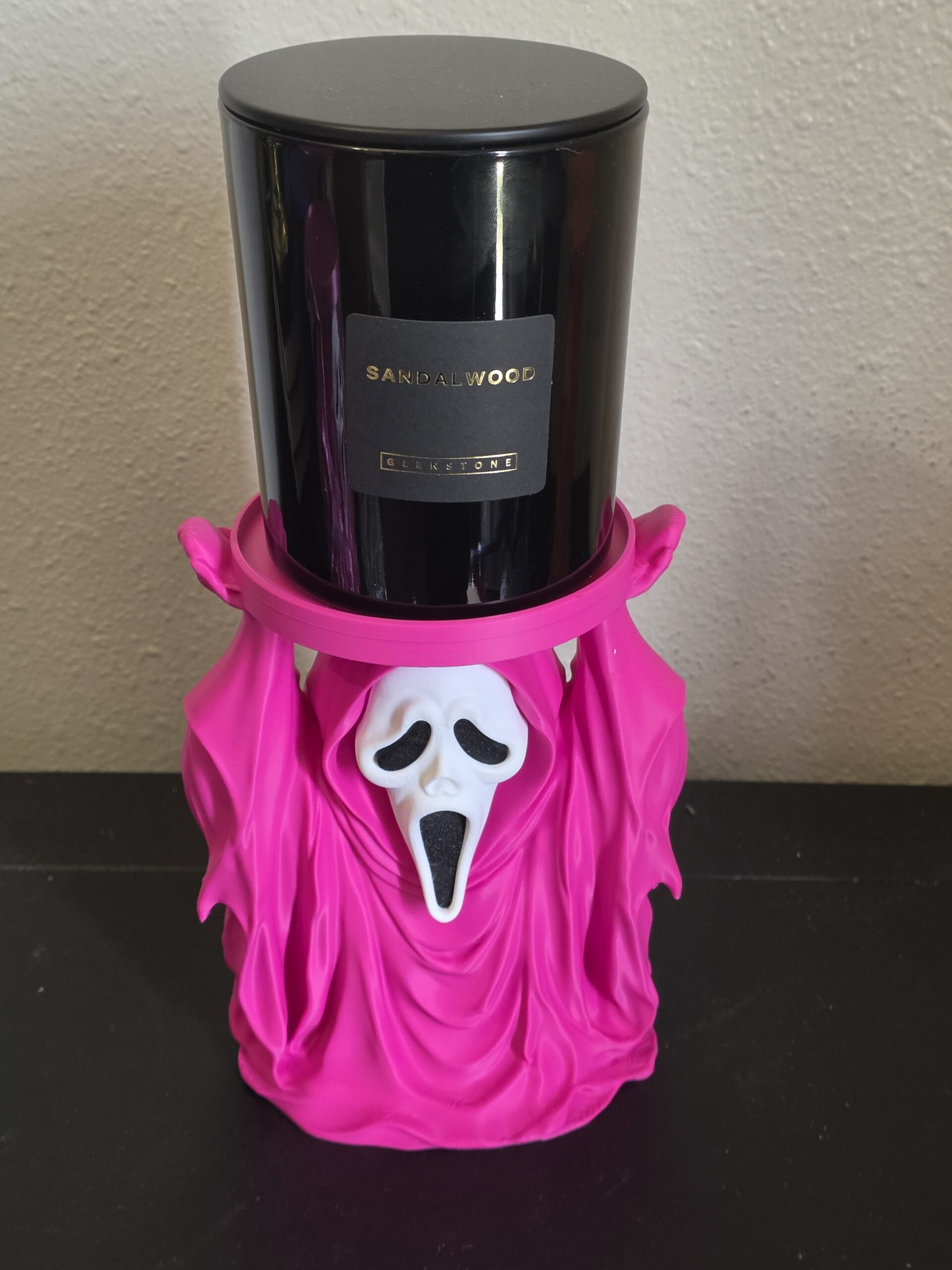 Ghost Face Candle Holder | Halloween Candle Decor | Spooky Home Decor - Image 3