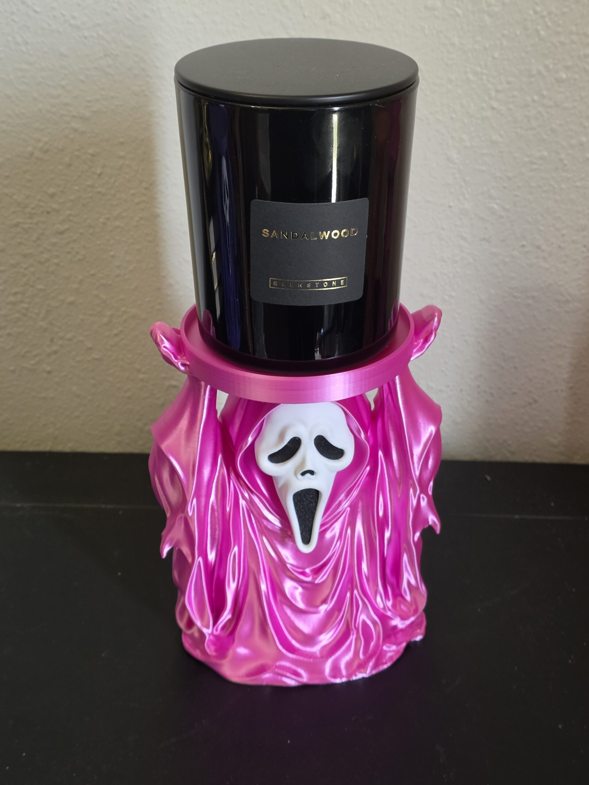 Ghost Face Candle Holder | Halloween Candle Decor | Spooky Home Decor