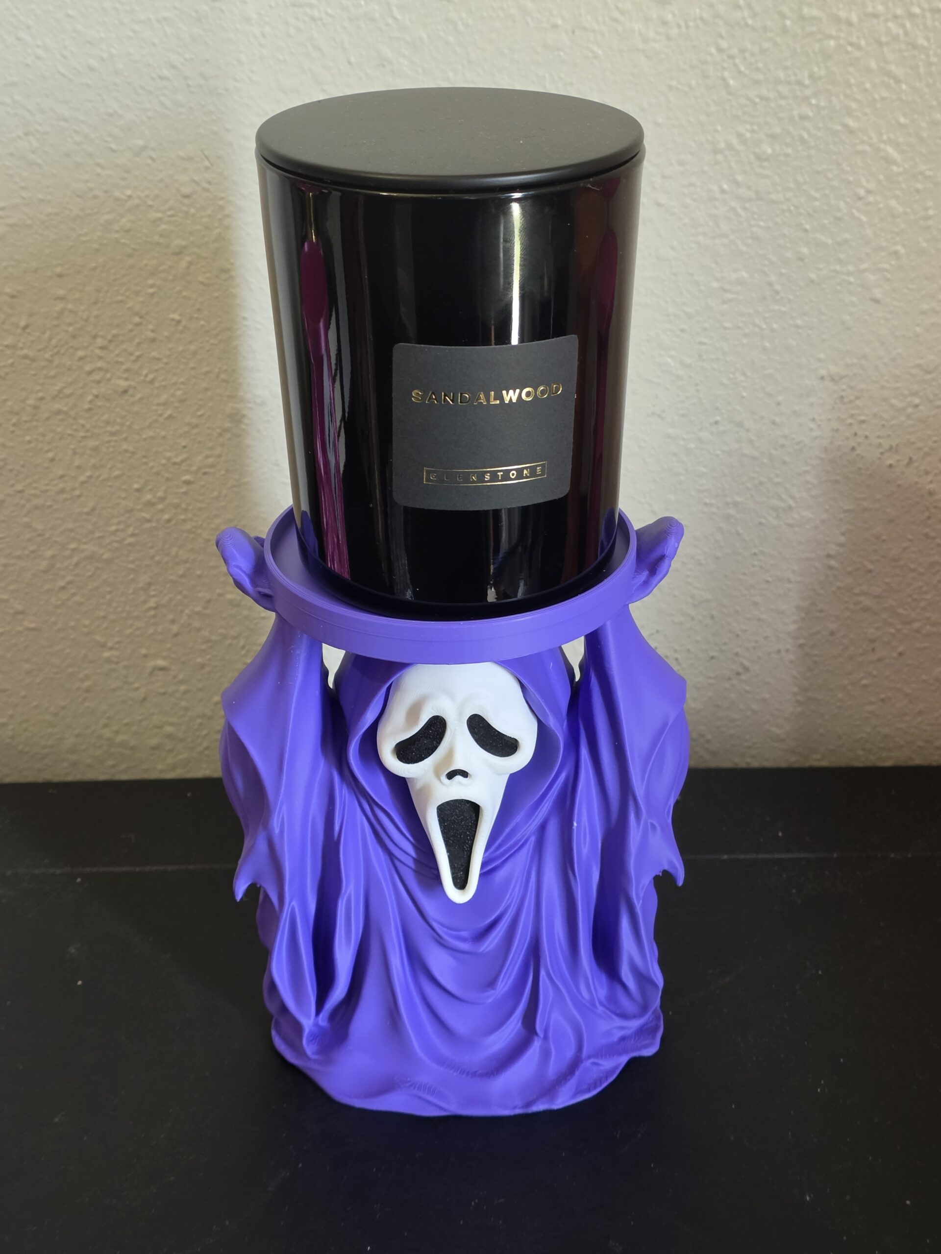 Ghost Face Candle Holder | Halloween Candle Decor | Spooky Home Decor - Image 4